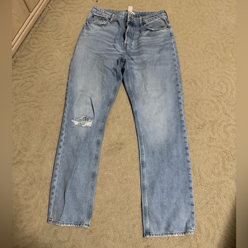 H&M Blue Denim Jeans Straight Leg